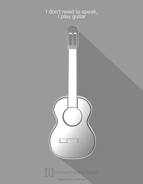 Metalmorphose MTM050-02 Guitar Μπρελόκ από Αλόη