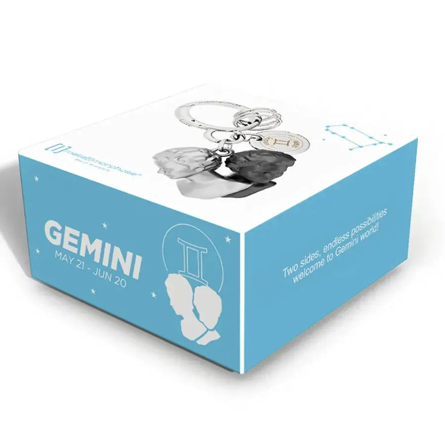 Metalmorphose MTM352-01 Gemini Μπρελόκ από Αλόη Ζώδιο Δίδυμος Metalmorphose
