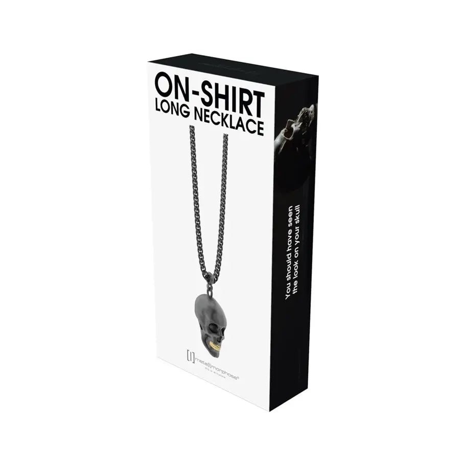 Metalmorphose MTMJ321-01 Skull On-Shirt Κολιέ από Ατσάλι
