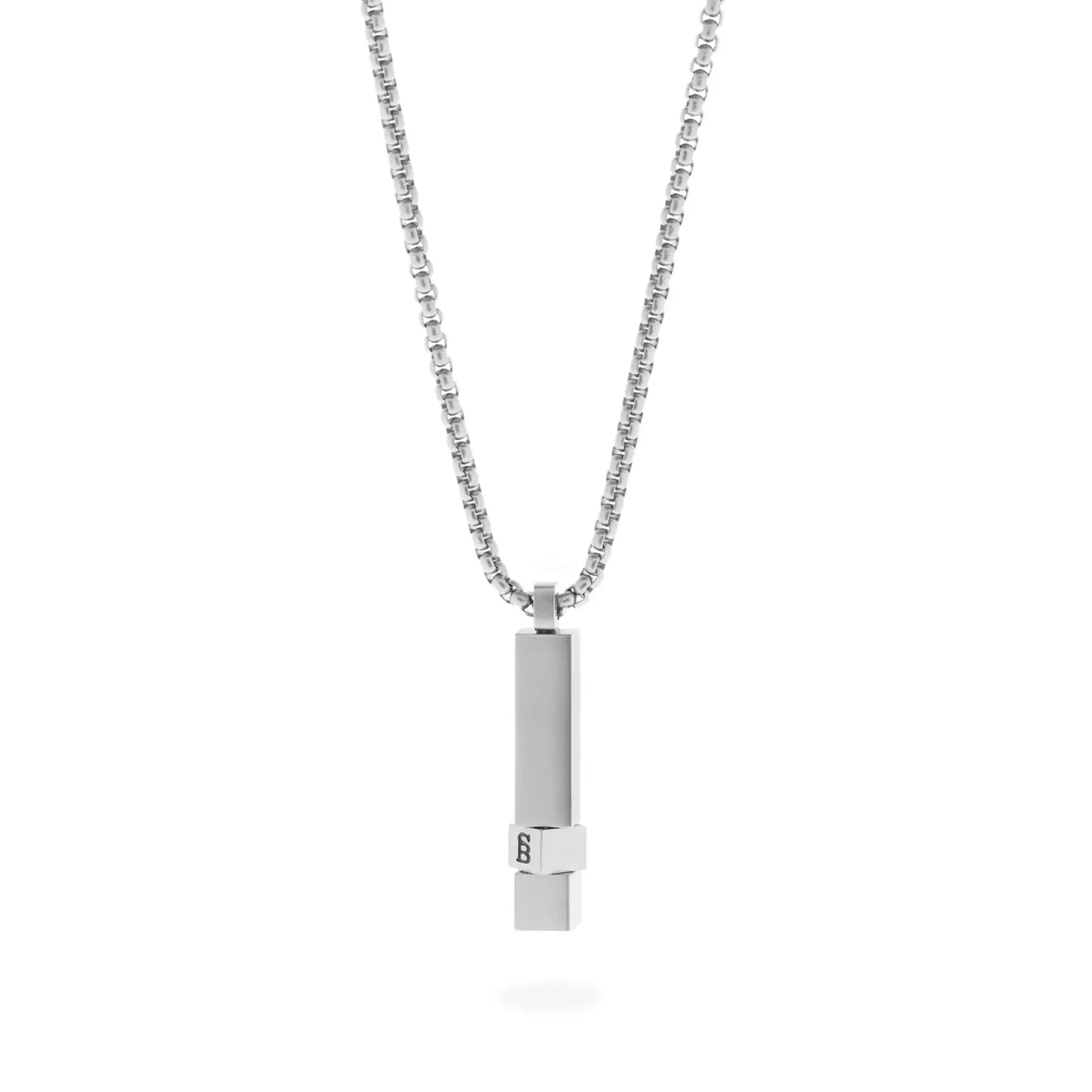 Steel & Barnett N-ELE01 Ανδρικό Κολιέ Elemental Bar Από Ατσάλι Steel & Barnett