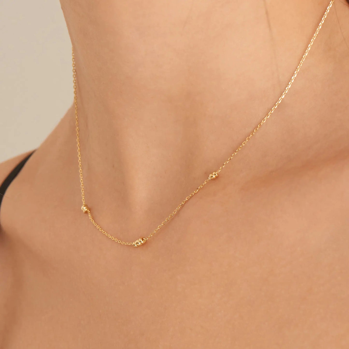 Ania Haie N038-02G Κολιέ Smooth Twist Από Επιχρυσωμένο Ασήμι