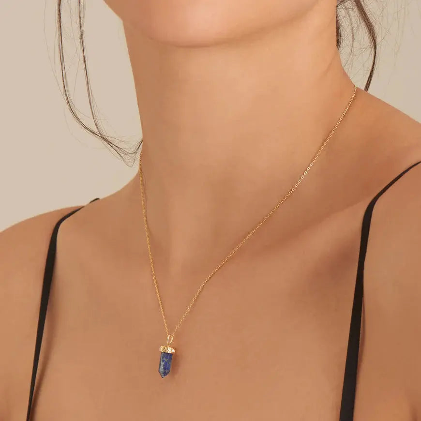 Ania Haie N039-03G-L Κολιέ Lapis Point Από Επιχρυσωμένο Ασήμι