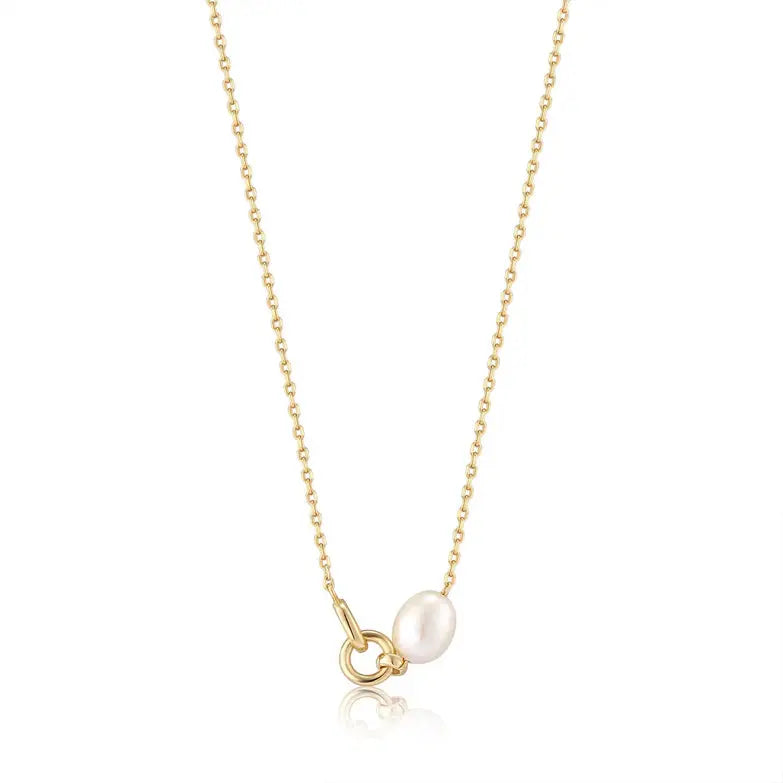 GM220W Zircon Heart Necklace In Platinum Plated Silver