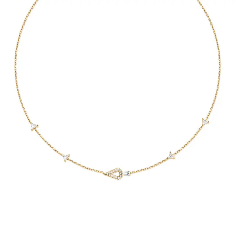 Ania Haie N059-03G Κολιέ Geometric Satellite Από Επιχρυσωμένο Ασήμι