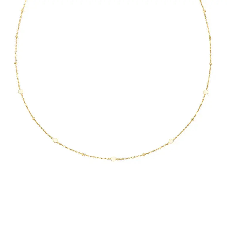 Ania Haie N063-01G Κολιέ Disc Από Επιχρυσωμένο Ασήμι