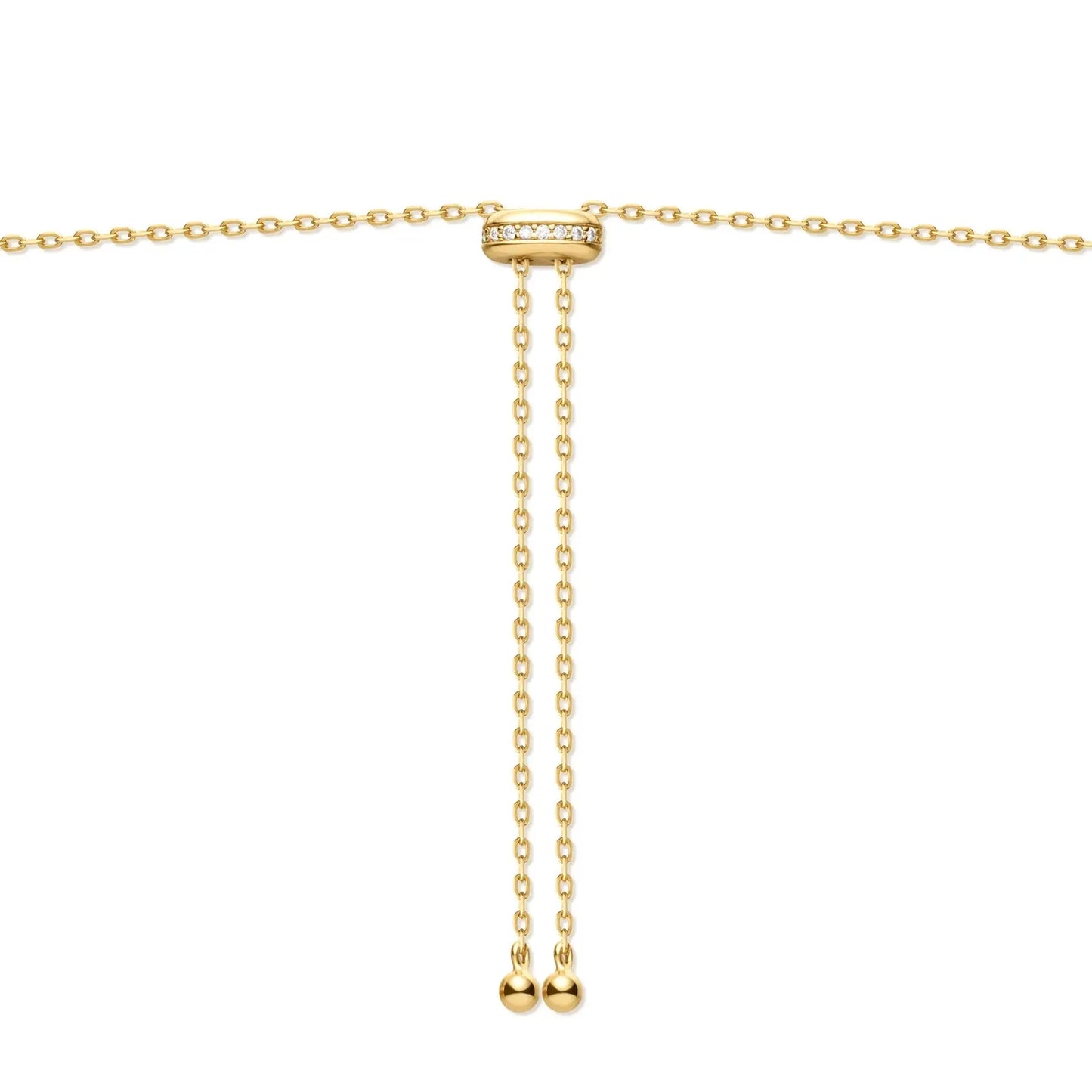 GM220W Zircon Heart Necklace In Platinum Plated Silver