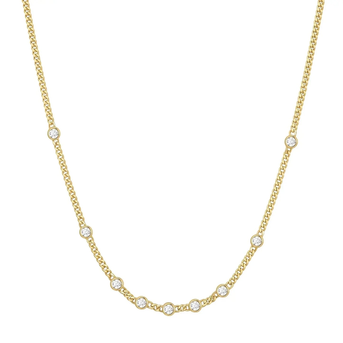 Ania Haie N066-05G Κολιέ Multi Station Round Chain Από Επιχρυσωμένο Ασήμι