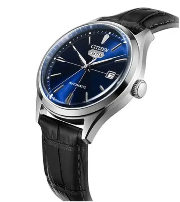 Citizen NH8390-20LE Automatic Black Leather Strap