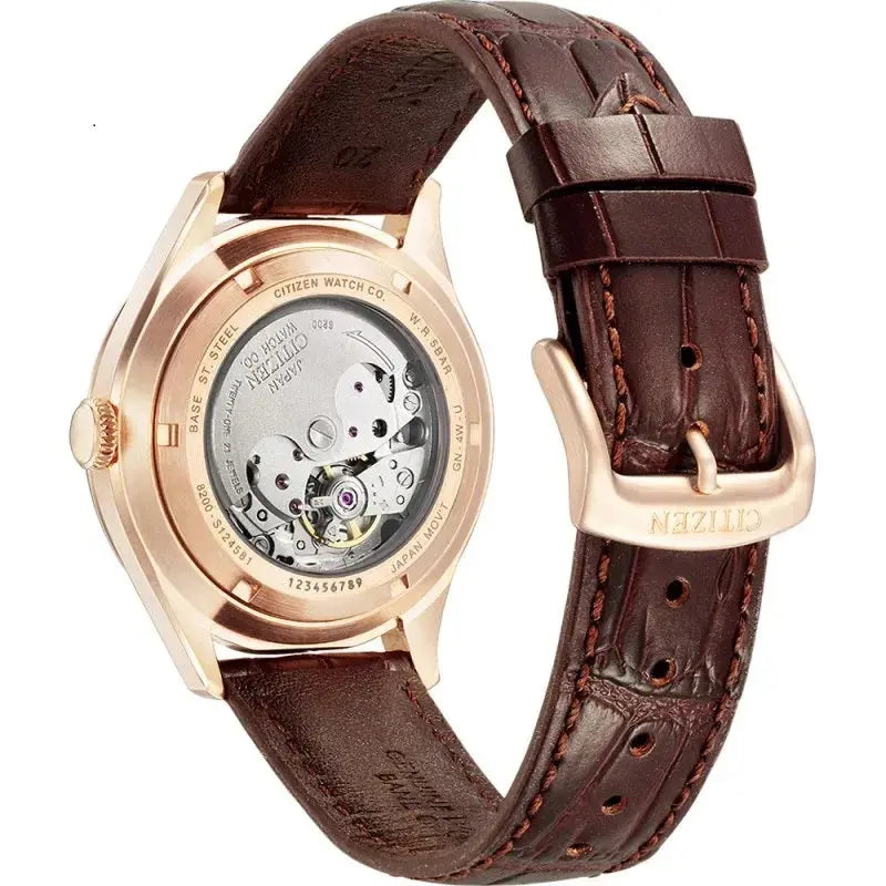 Citizen NH8393-05AE Automatic Brown Leather Strap