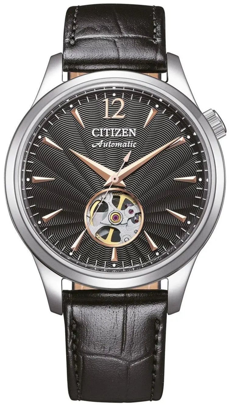 Citizen NH9131-14E Automatic Black Leather Strap