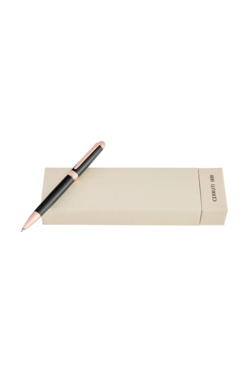 Cerruti 1881 NSI5894E Holborn Black & Rosegold Ballpoint Pen