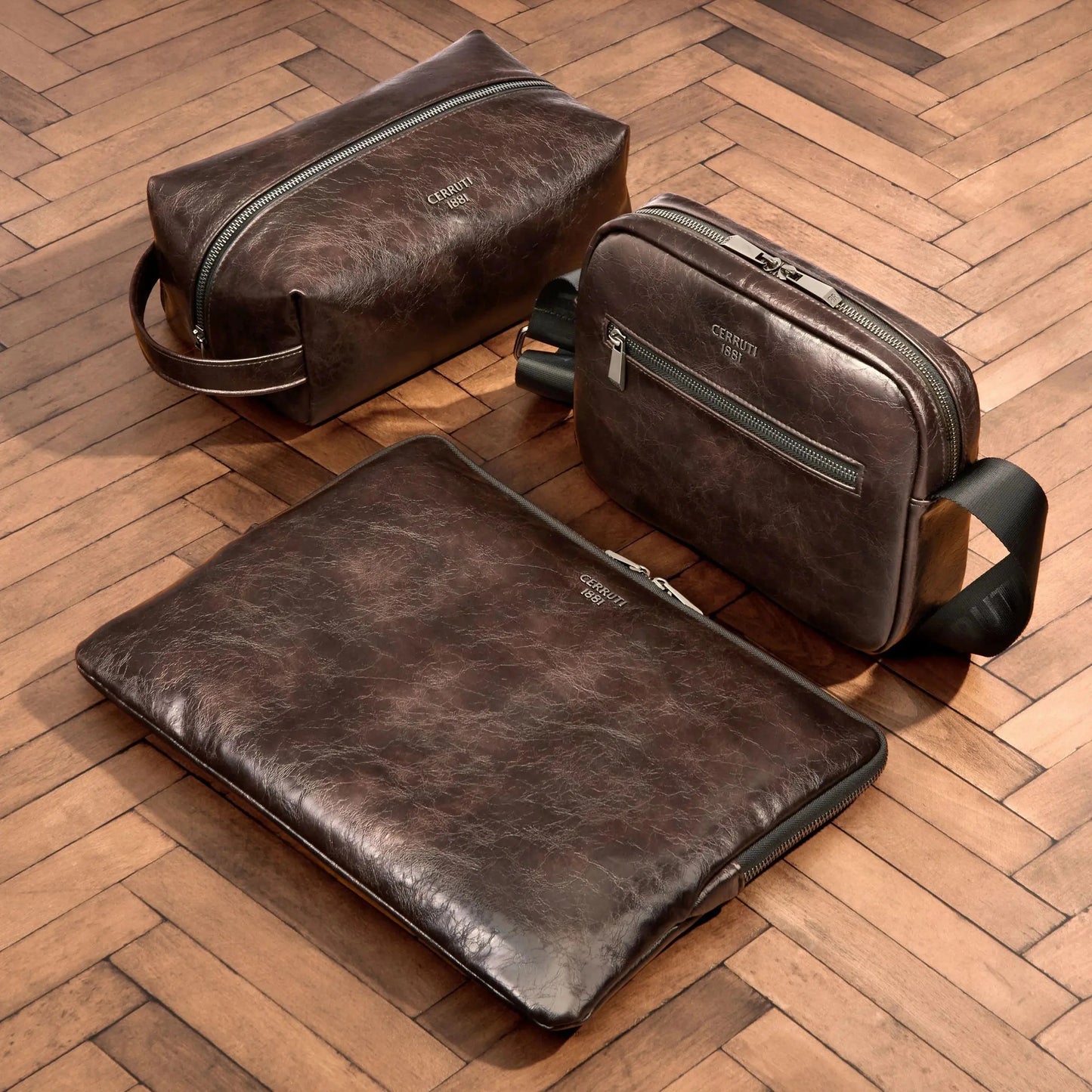 Cerruti 1881 NTR626Y Τσάντα Hudson Brown Reporter Bag
