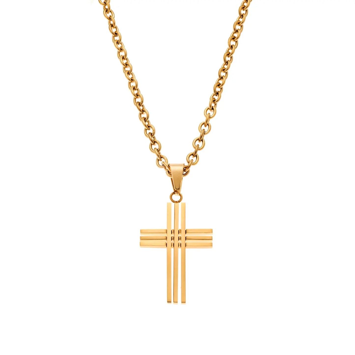 Puppis PUP79376S Men's Stainless Steel Cross