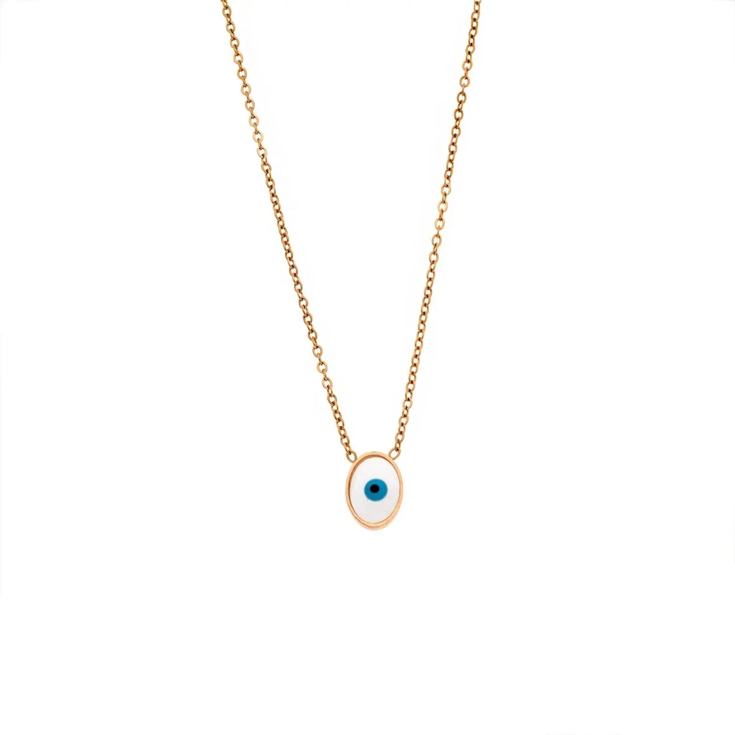 Puppis PUP15136R Rose Gold Plated Steel Necklace with Pearl