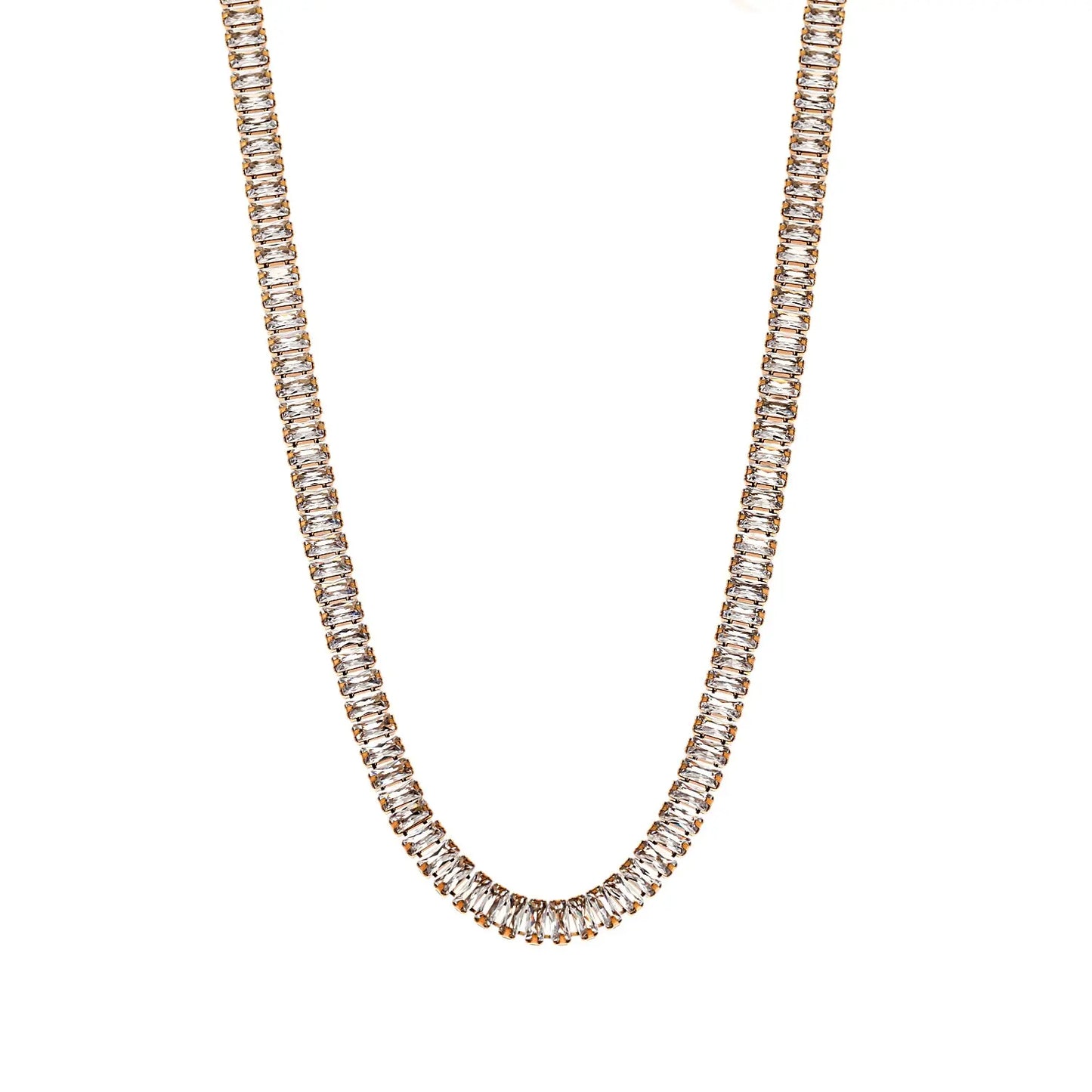 Puppis PUP29236G Κολιέ από Επιχρυσωμένο Ατσάλι με Ζιργκόν