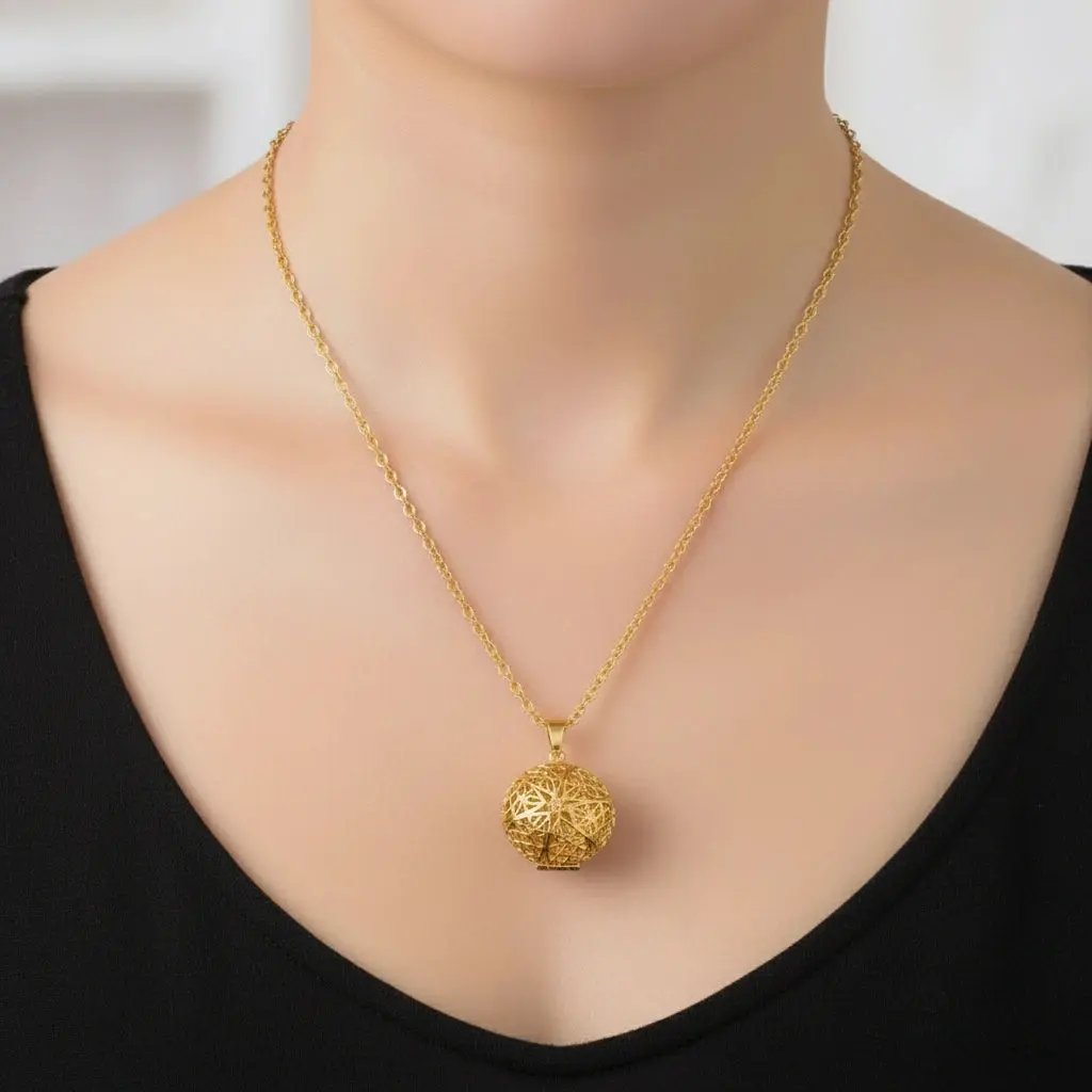 Puppis PUP54087G Κολιέ για Φωτογραφία από Επιχρυσωμένο Ατσάλι