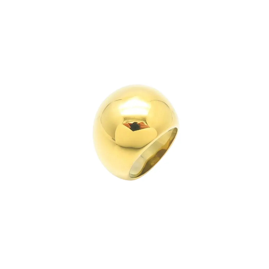 Puppis PUR16405G Gold Plated Steel Ring