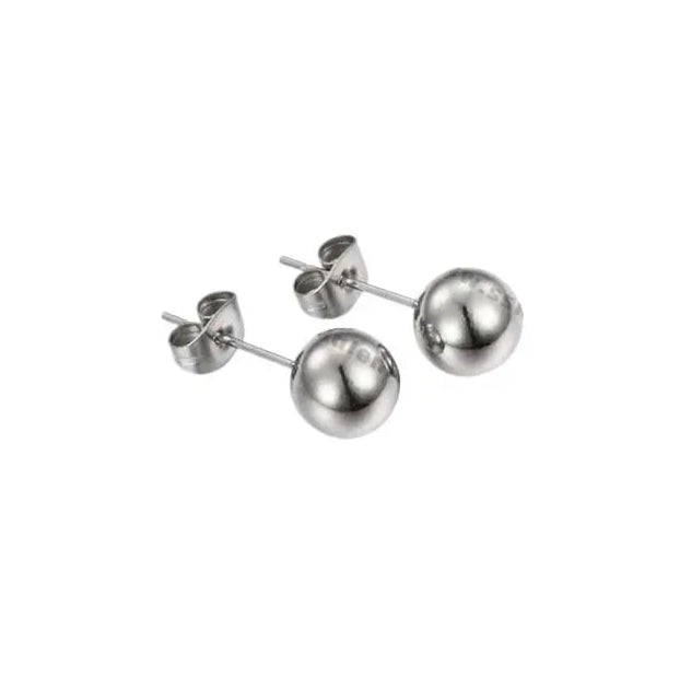 Puppis PUW11094S Σκουλαρίκια Φούσκες Από Ανοξείδωτο Ατσάλι