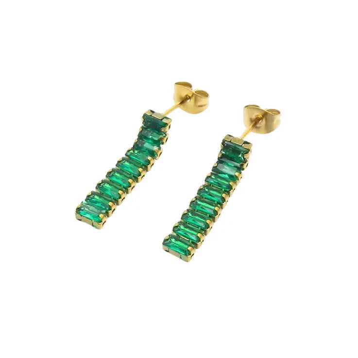Puppis PUW89019G Gold Plated Steel Hoop Earrings