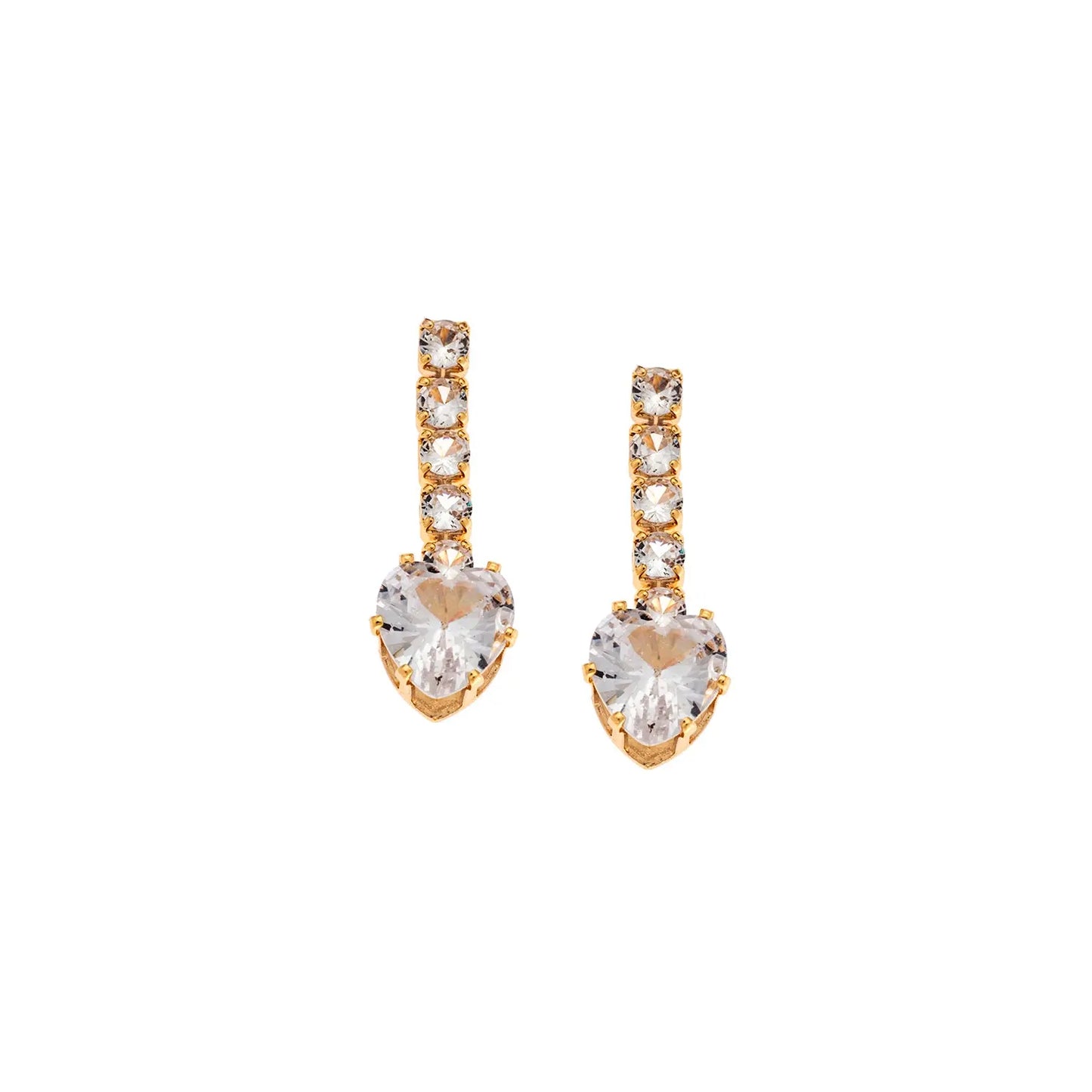 Puppis PUW20429G Gold Plated Steel Dangle Earrings
