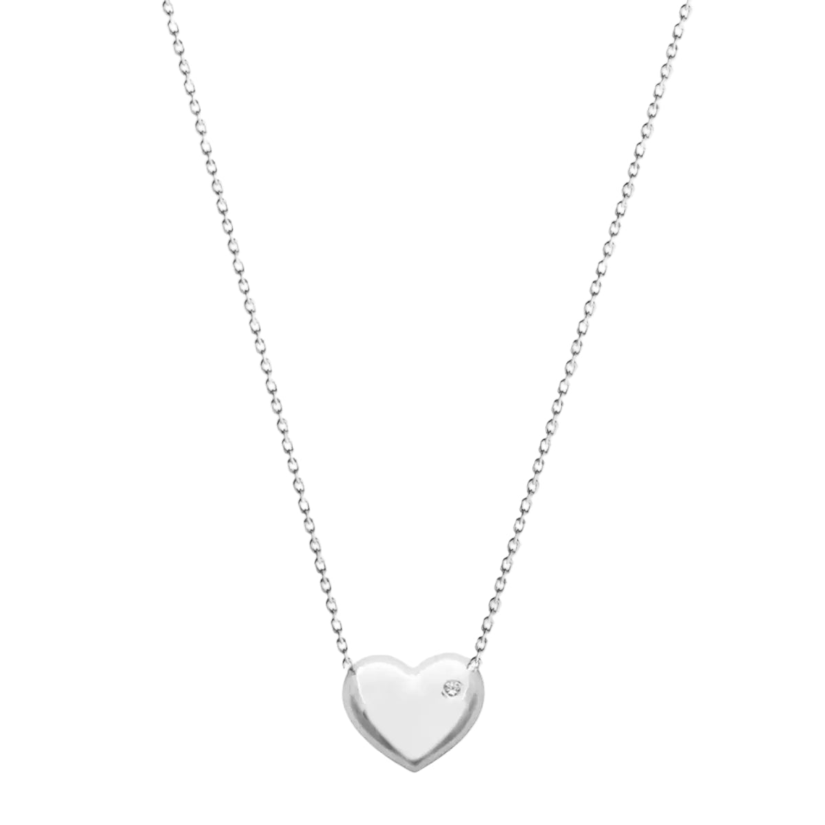 K777K Cross Necklace with Zirconia in 9ct Gold