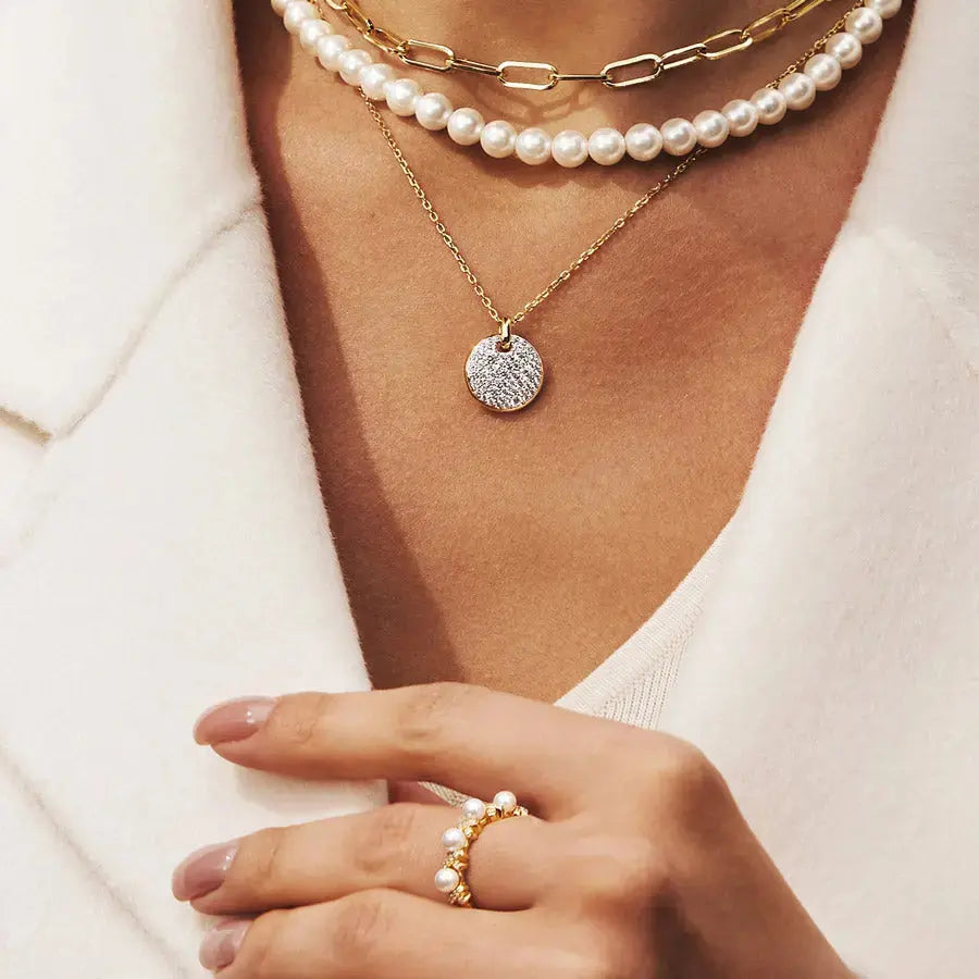 Ania Haie R069-02G-56 Δαχτυλίδι Sparkling Shell Pearl Από Επιχρυσωμένο Ασήμι με Πέρλα