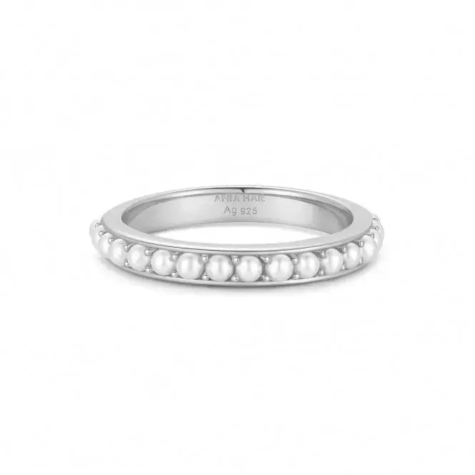 Ania Haie R069-03H-56 Δαχτυλίδι Shell Pearl Από Επιπλατινωμένο Ασήμι με Πέρλα