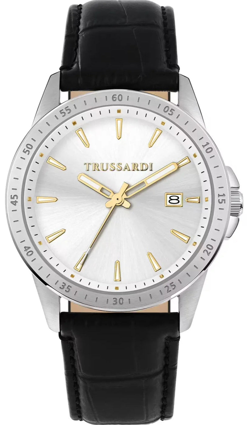 TRUSSARDI R2451153003 T-Hawk Black Leather Strap