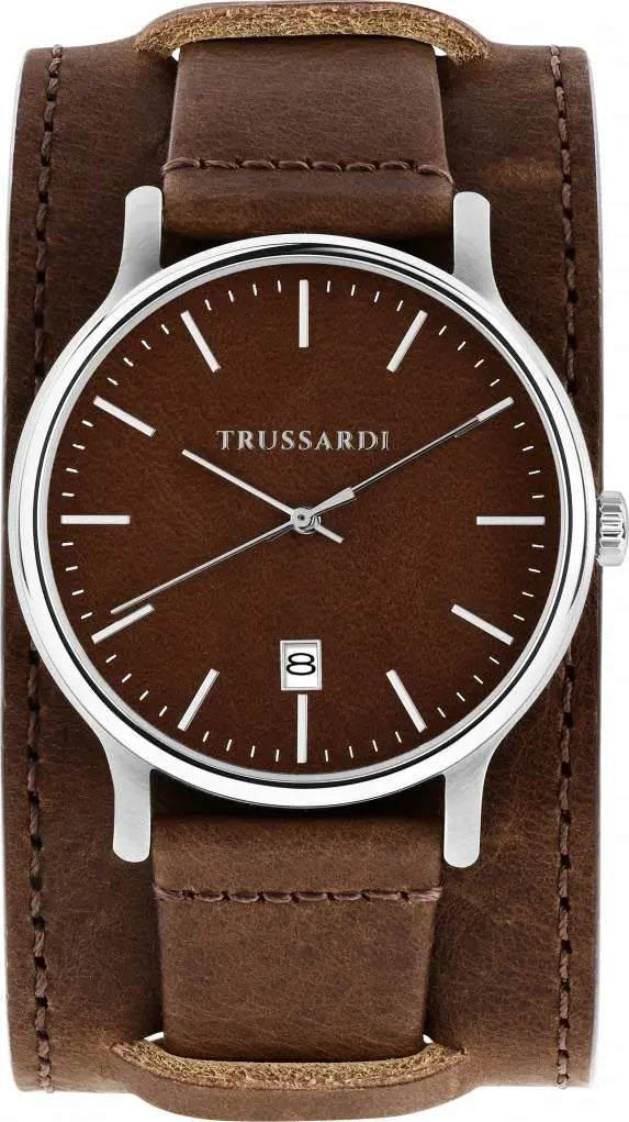 TRUSSARDI R2451172001 T-Inedito Brown Leather Strap