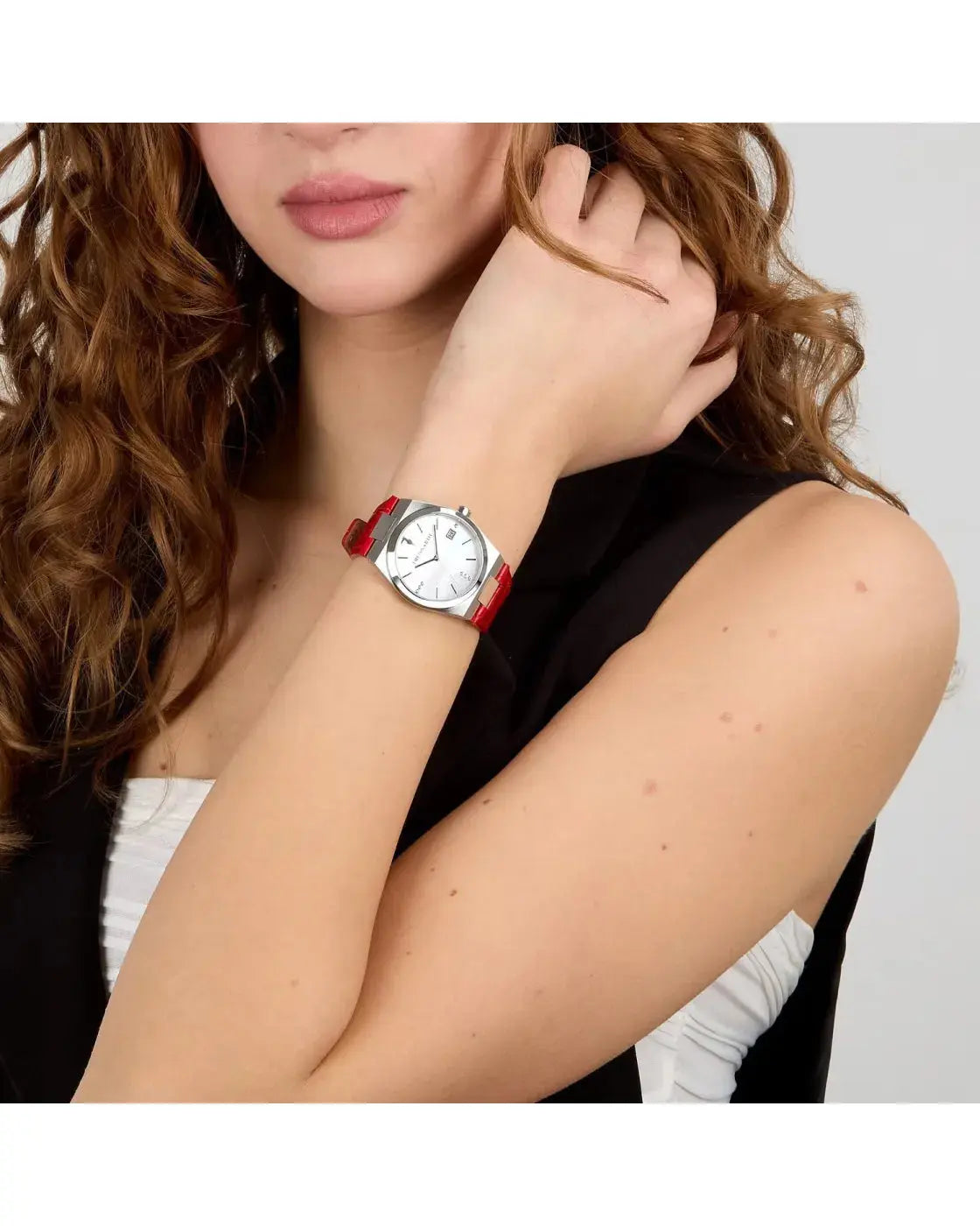 TRUSSARDI R2451175502 T-Milano Red Leather Strap