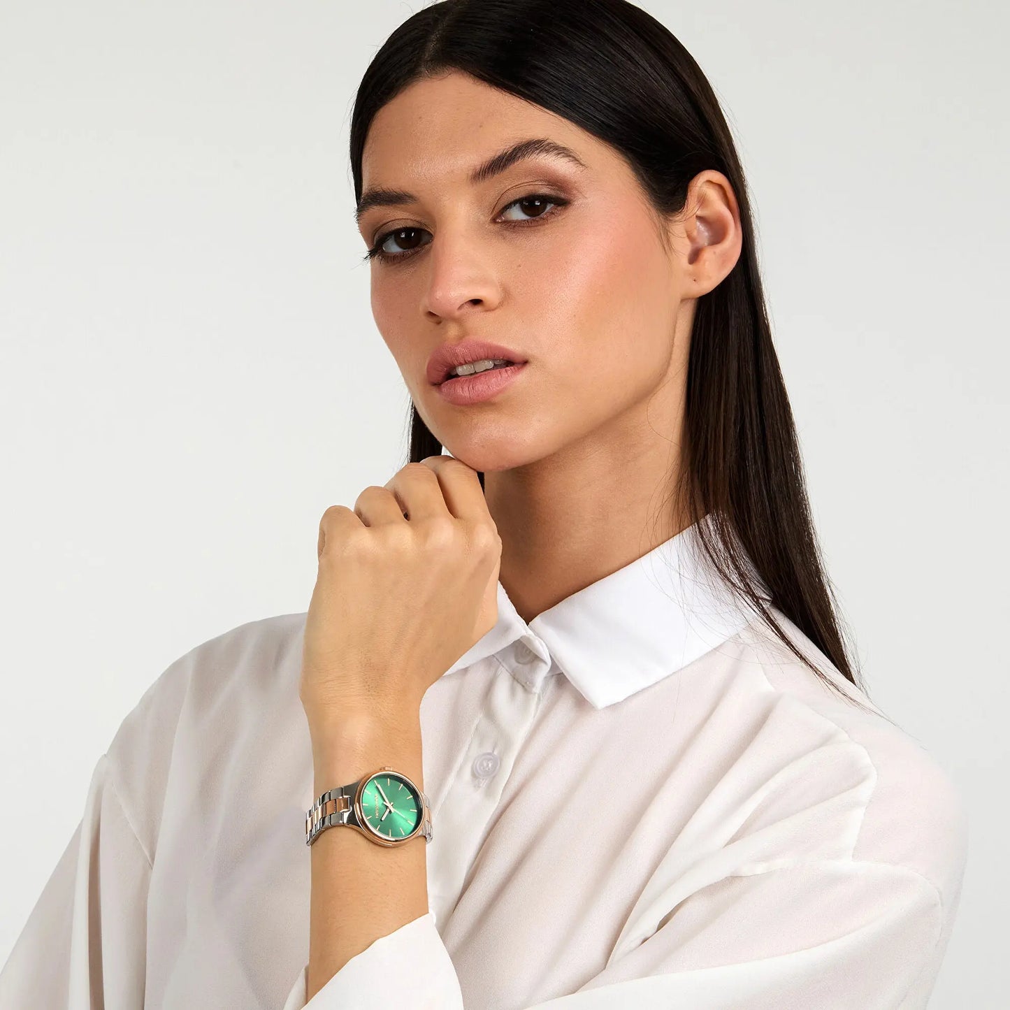 TRUSSARDI R2453172503 T-Essenza Two Tone Stainless Steel Bracelet