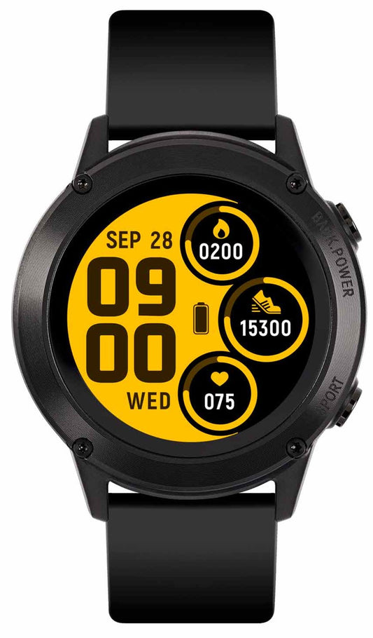 Reflex Active RA18-2148 GPS Smartwatch Black Silicon Strap