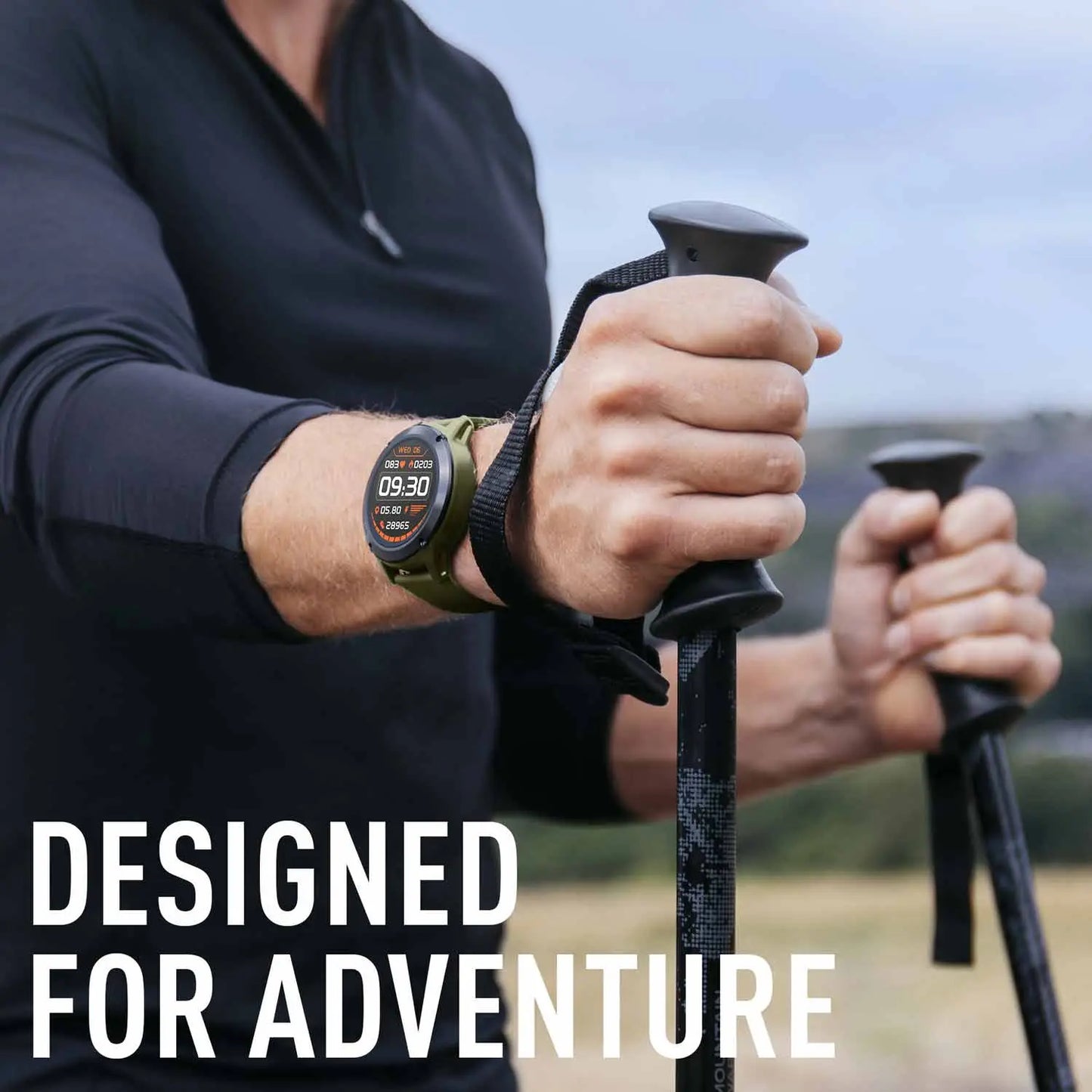 Reflex Active RA18-2150 GPS Smartwatch Khaki Silicon Strap