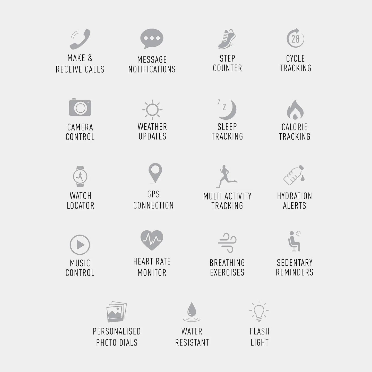 Reflex Active RA22-2182 Smartwatch Black Silicon Strap