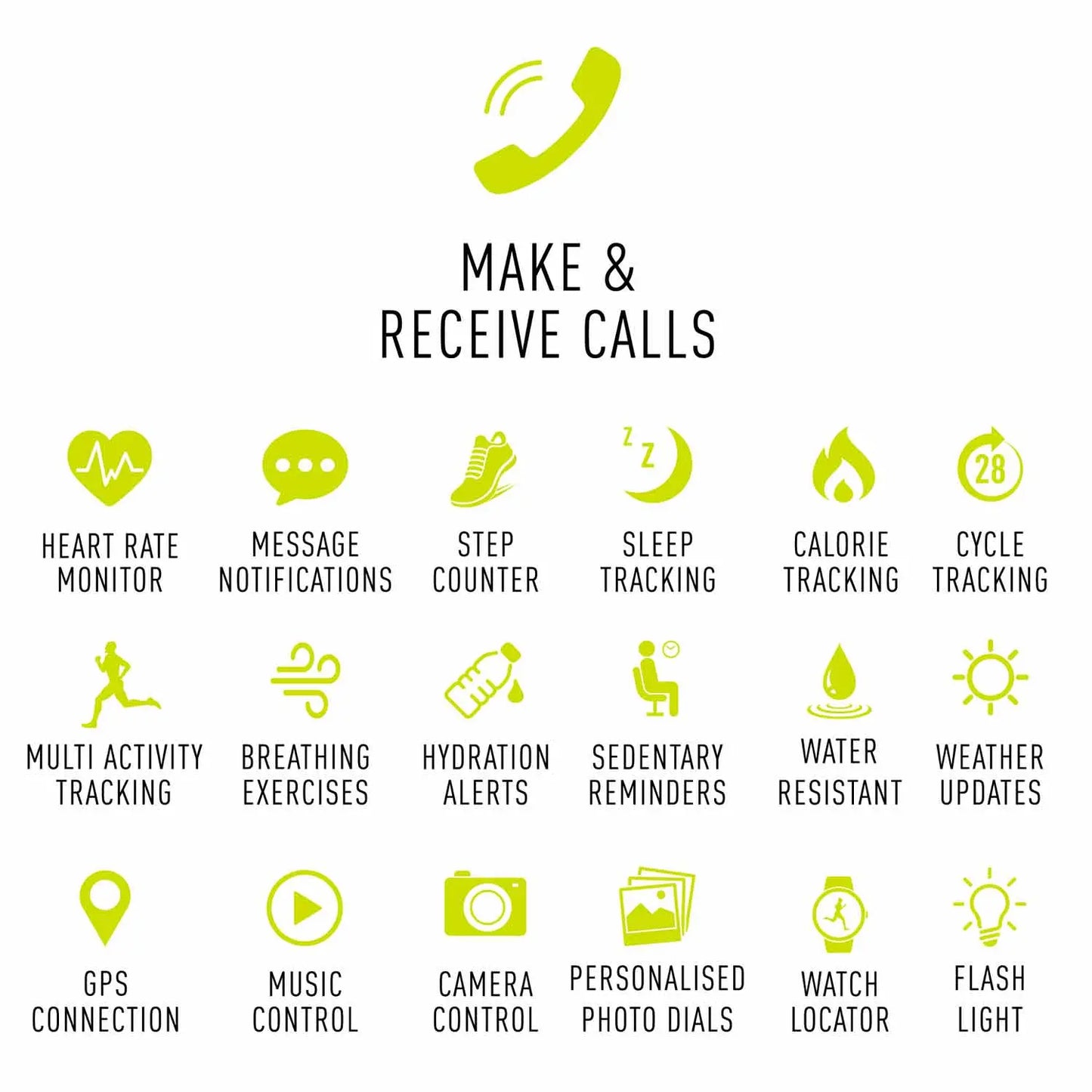 Reflex Active RA23-2168 Smartwatch Black Silicon Strap