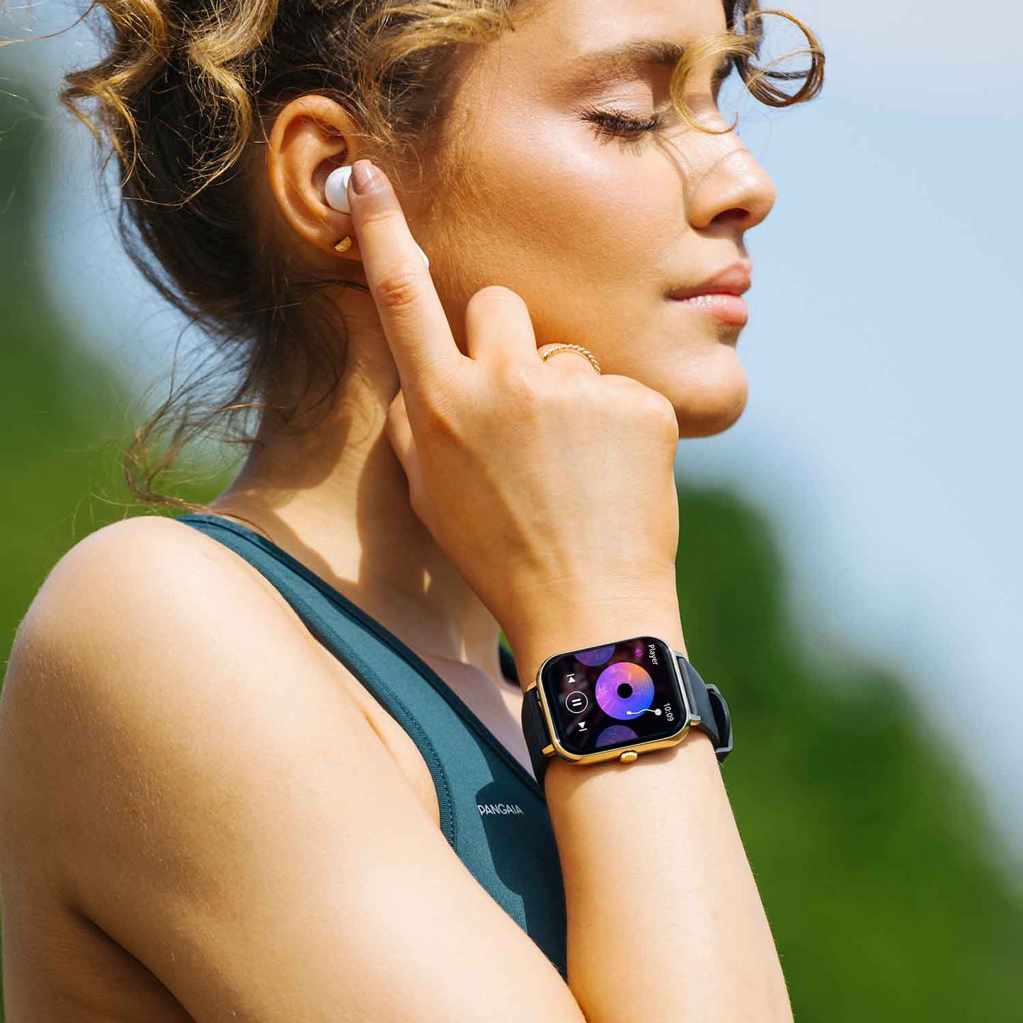 Reflex Active RA23-2168-TWS Smartwatch Black Silicon Strap & Earbud Set