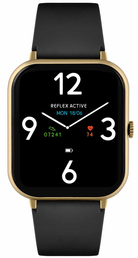 Reflex Active RA23-2168 Smartwatch Black Silicon Strap