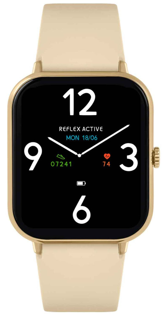 Reflex Active RA23-2172 Smartwatch Beige Silicon Strap