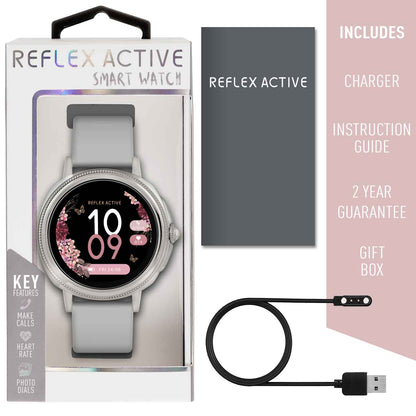 Reflex Active RA25-2179 Smartwatch Grey Silicon Strap