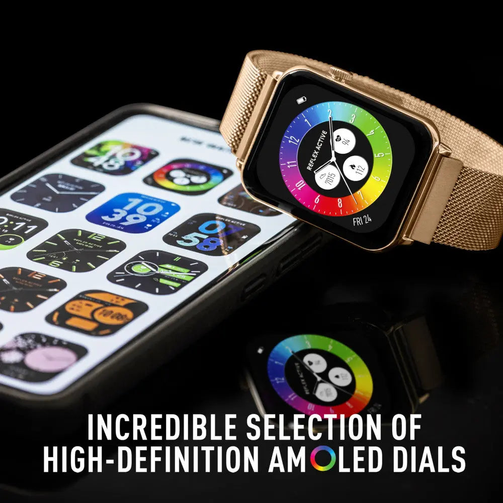 Reflex Active RA30-4086 Smartwatch Rose Gold Stainless Steel Bracelet