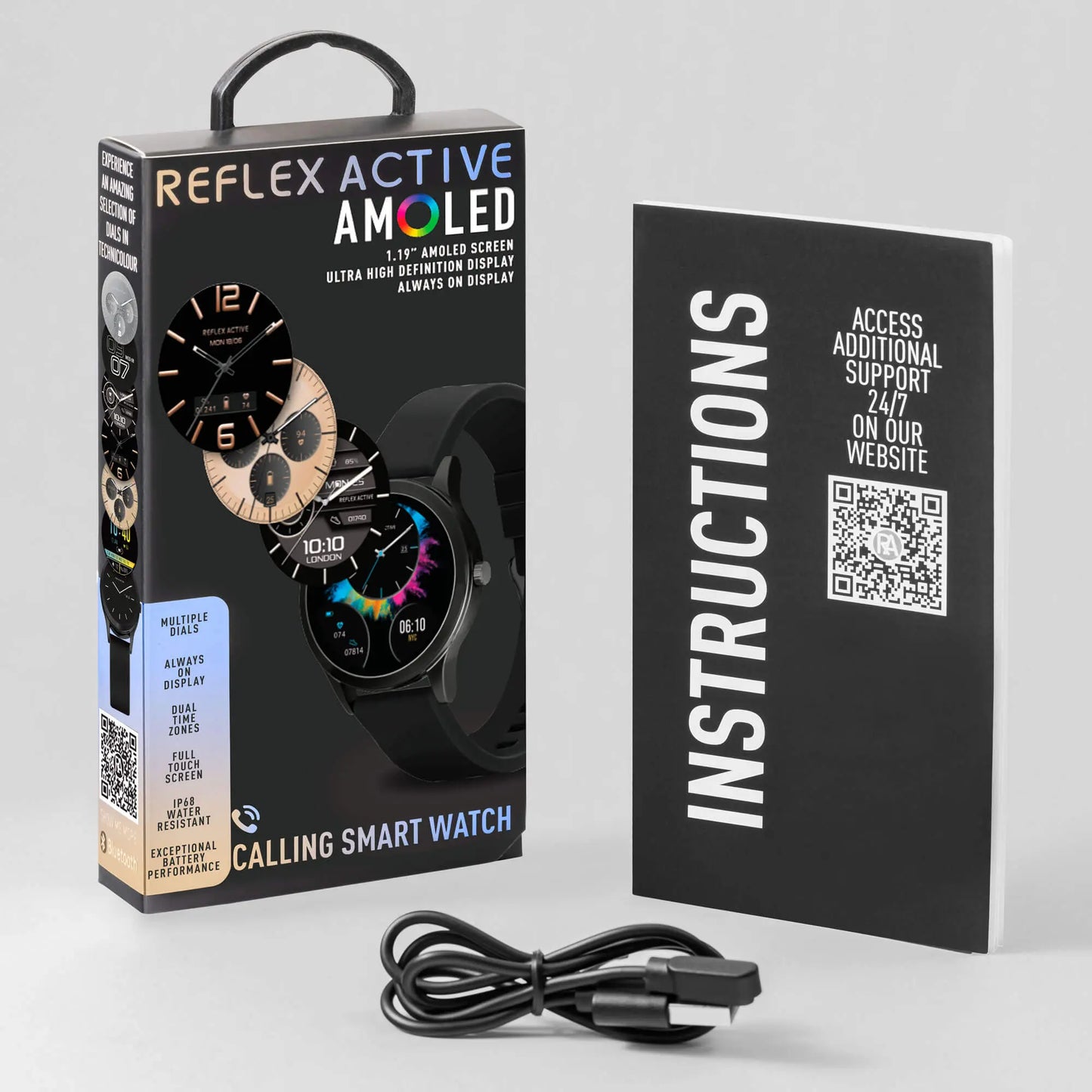 Reflex Active RA31-2195 Smartwatch Black Silicon Strap