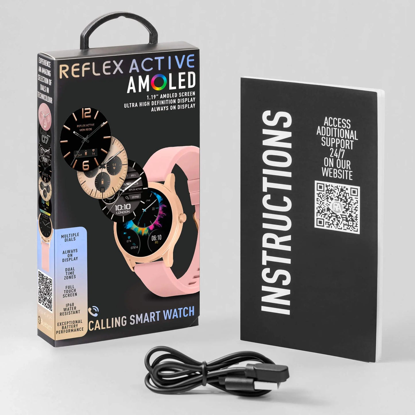 Reflex Active RA31-2196 Smartwatch Pink Silicon Strap