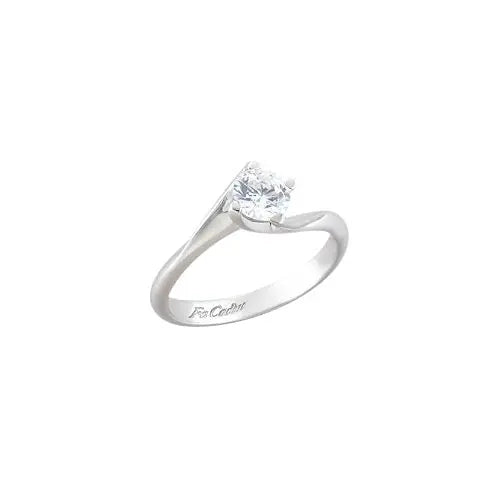 FaCad'oro RI-000629 Single stone with Zircon 14ct White gold