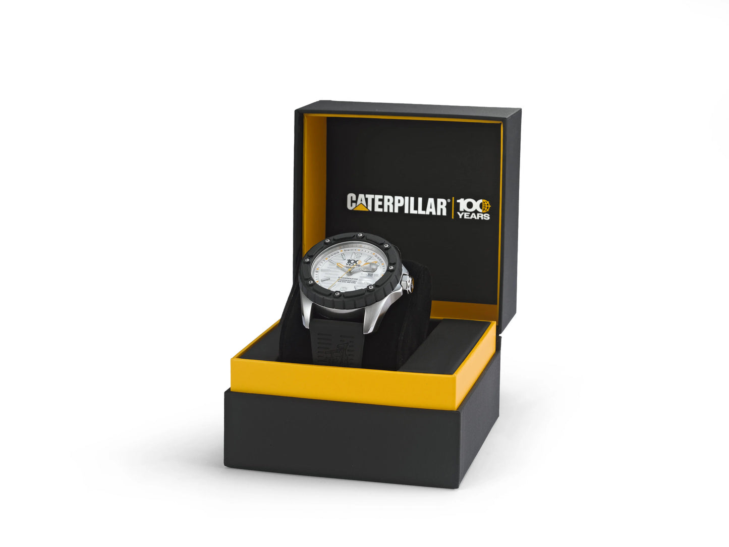 CATERPILLAR S714121232 Shockmaster 100Years Edition Black Silicon Strap
