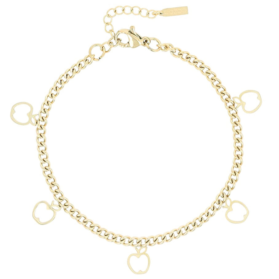 OOZOO Jewellery SB-1043 Βραχιόλι Apples από Επιχρυσωμένο Ατσάλι