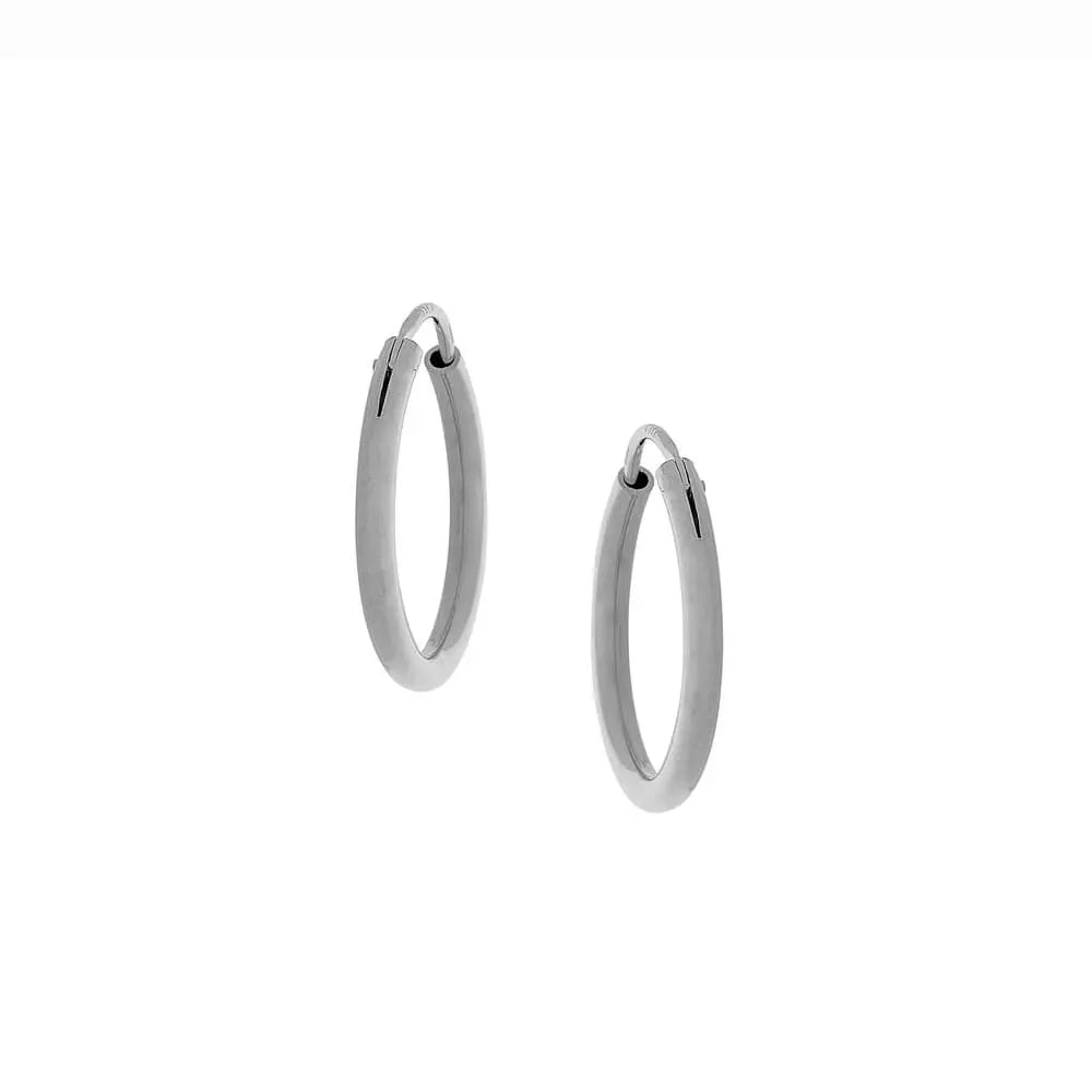 Earrings UN/SC047 In Platinum Plated Silver with Pearl
