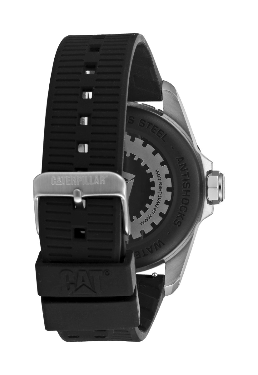 CATERPILLAR SG14121131 Shockmaster Black Silicon Strap - Κοσμηματοπωλείο Goldy