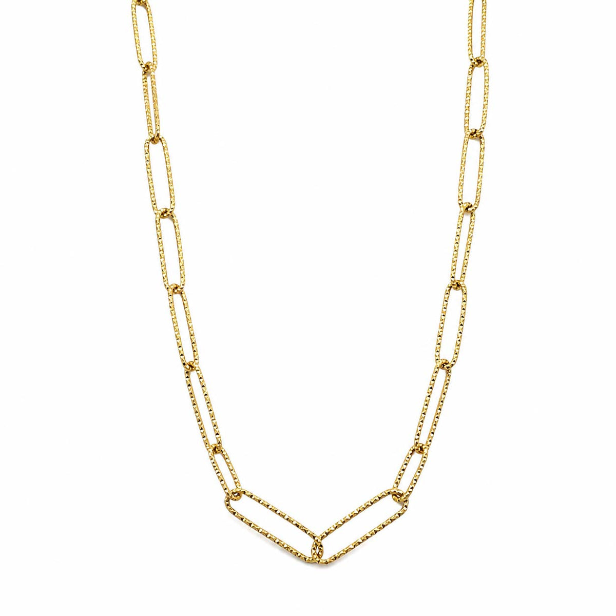 GM220W Zircon Heart Necklace In Platinum Plated Silver