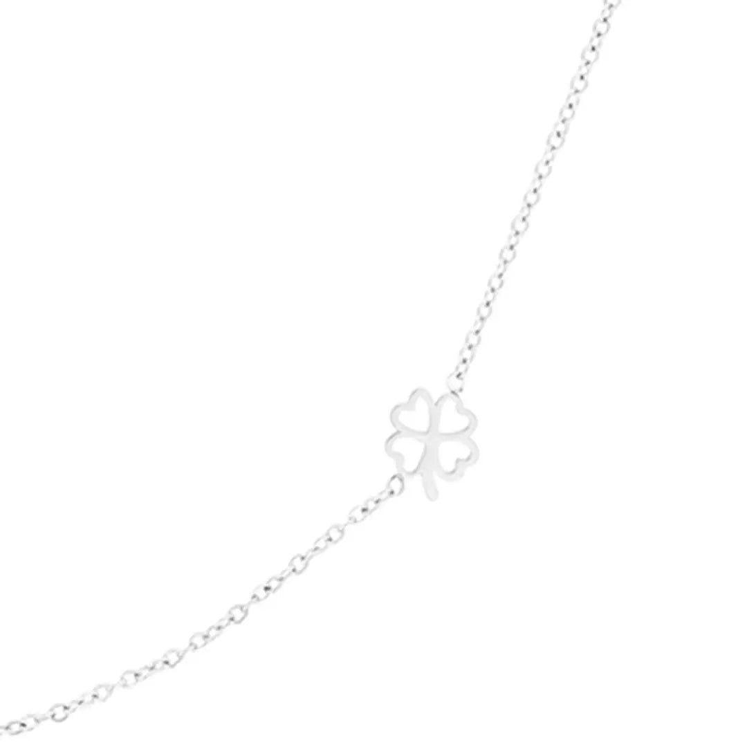 OOZOO Jewellery SN-2036 Κολιέ Clover από Ανοξείδωτο Ατσάλι