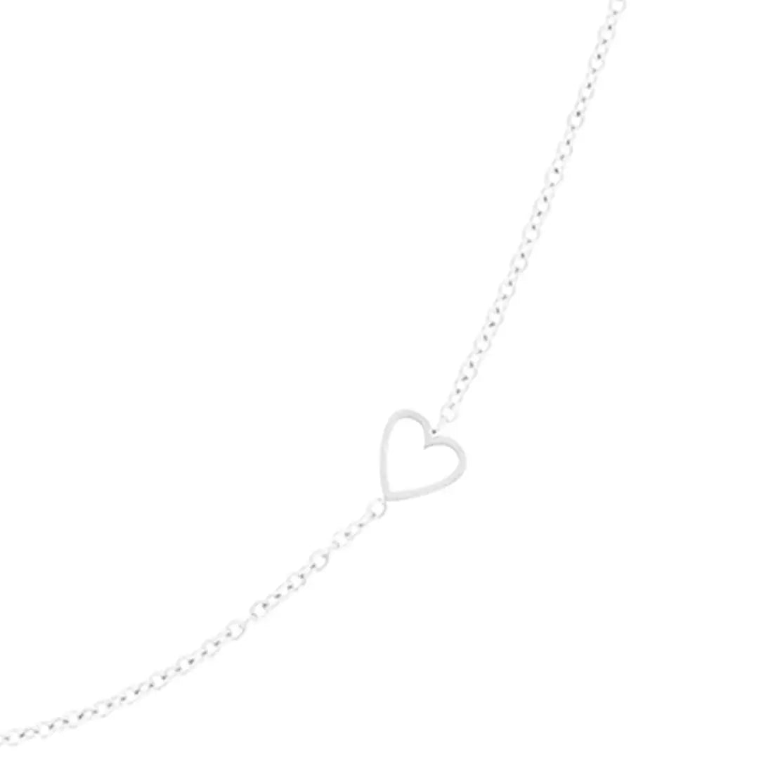 OOZOO Jewellery SN-2039 Κολιέ Heart από Ανοξείδωτο Ατσάλι